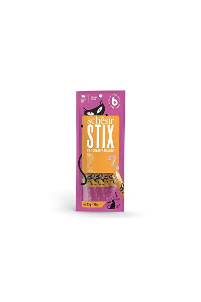 Schesir Cat Stix Tavuklu Sıvı Krema Kedi Ödülü 6 X 15 gr