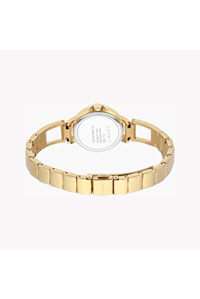 Esprit Women's Gold Stainless Steel Watch, Champagne Dial | Es1l098m0045