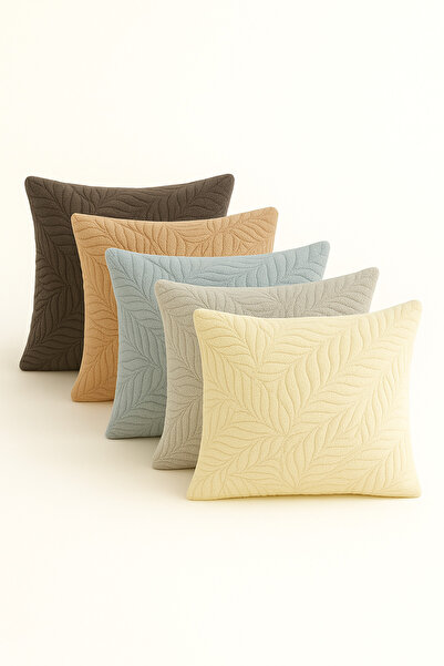 Shadro Textile 2-Piece Furry and Patterned Throw Pillow Cover |   45X45 cm Stylish and Comfortable Premium Pillow