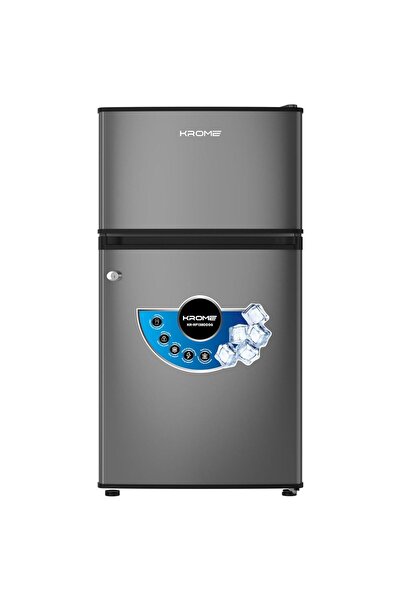 Krome 138L Gross 90L Net Double Door Refrigerator | Direct Cool | Top Mount Freezer | Glass Shelves