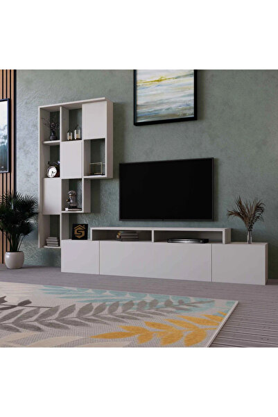 Stylish Home White Plasma Table - TV42