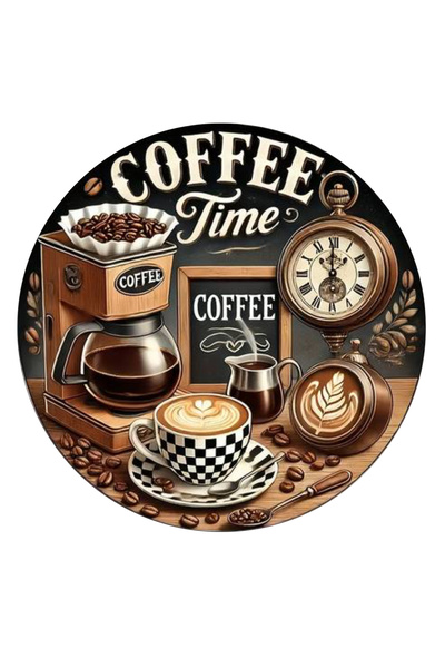 YALOVA SHOP Kahve Köşesi Cafe Duvar Süsü Kahve Sevenlere Özel 25X25 Duvar Dekoru