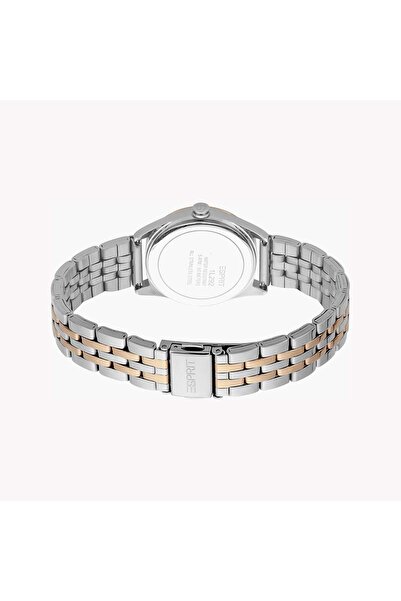 Esprit Women's Silver & Rose Gold Watch, Silver Dial | Es1l085m0065