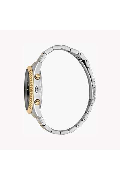 Esprit Men's Silver & Gold Watch, Black Dial | Es1g204m0045
