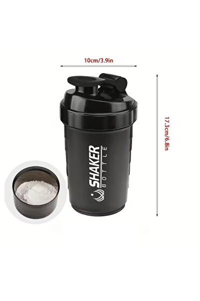 Blend 500ml protein shaker bottle, 16oz leak-proof and non-slip protein shaker for athletes and gyms