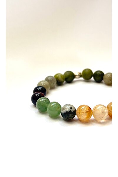 kuartz Abundance and Prosperity Natural Stone Bracelet. Certified Original Natural Stone