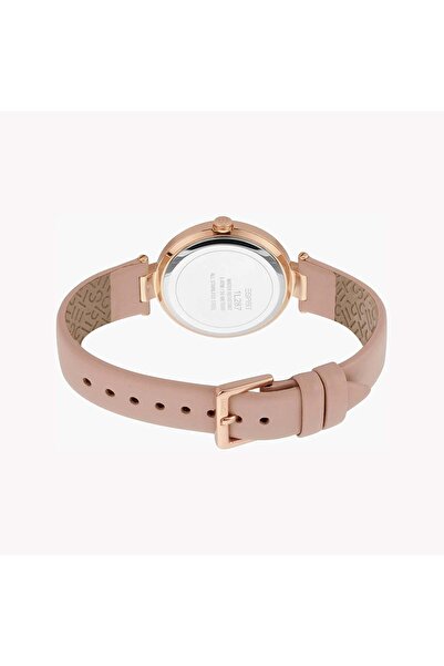 Esprit Women's Pink Leather Watch, Silver Dial | Es1l199m0055
