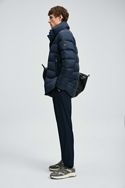 Lufian 112120255 Rıld Goose down Men's Coat Dark Blue