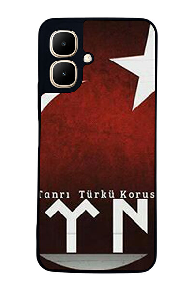 Aksel Kılıf متوافق مع Infinix Smart 10 مطبوع ، أسود غير لامع، سيليكون ناعم، و...