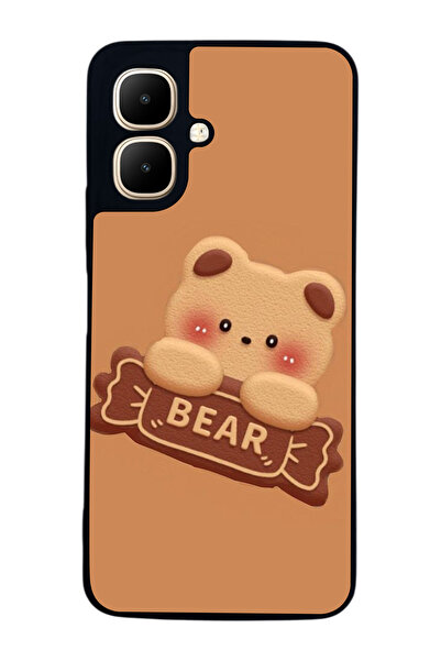 Aksel Kılıf متوافق مع Infinix Smart 10 مطبوع ، أسود غير لامع، سيليكون ناعم، و...