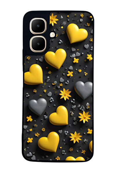 Aksel Kılıf متوافق مع Infinix Smart 10 مطبوع ، أسود غير لامع، سيليكون ناعم، و...