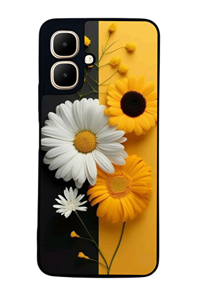 Aksel Kılıf متوافق مع Infinix Smart 10 مطبوع ، أسود غير لامع، سيليكون ناعم، و...