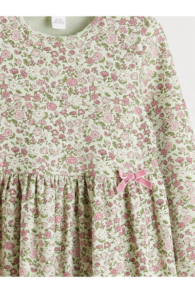 LC Waikiki Create Your Style with Uzg Store |   Crew Neck Floral Girl's Dress