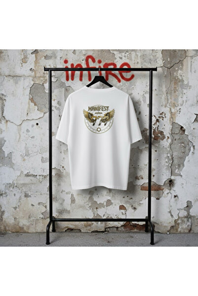 Infire clothing Unisex Oversized Manifest Printed T-Shirt