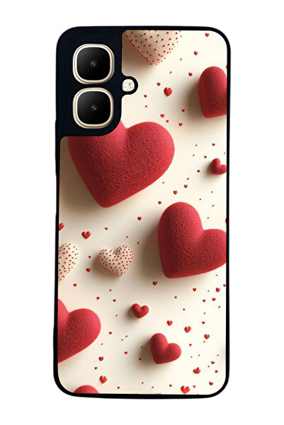 Aksel Kılıf متوافق مع Infinix Smart 10 مطبوع ، أسود غير لامع، سيليكون ناعم، و...