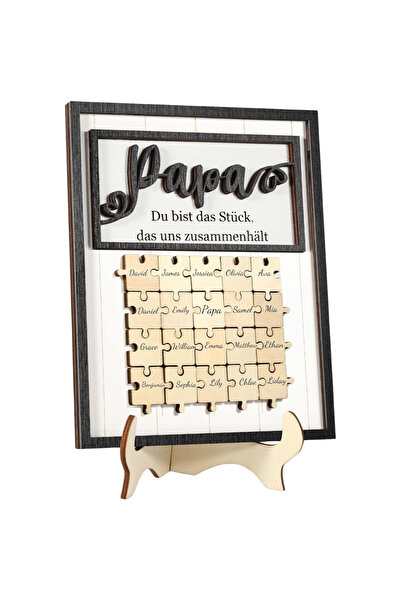 Whimlets Decorative picture frame 20 x 25 cm, with foot, made of wood, for cr...