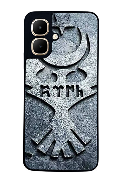 Aksel Kılıf متوافق مع Infinix Smart 10 مطبوع ، أسود غير لامع، سيليكون ناعم، و...