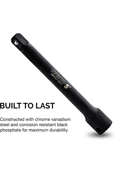 NEİKO 00234A 3/8-Inch-Drive Impact Extension-Bar Set, 3-Piece (3", 5", 10")