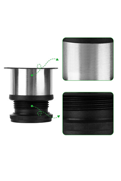 OEM Set de 4 picioare de mobilă SENENQU, reglabile, 50 mm / înălțime 60 mm, oțel inoxidabil, culoare argintie