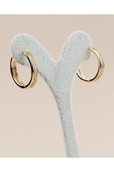 Portakal Esintisi Clarova Zircon Stone Hoop Xuping Earrings