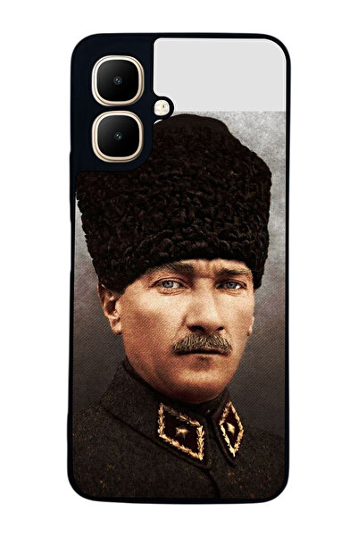 Aksel Kılıf متوافق مع Infinix Smart 10 مطبوع ، أسود غير لامع، سيليكون ناعم، و...