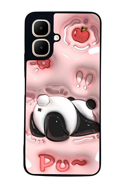 Aksel Kılıf متوافق مع Infinix Smart 10 مطبوع ، أسود غير لامع، سيليكون ناعم، و...