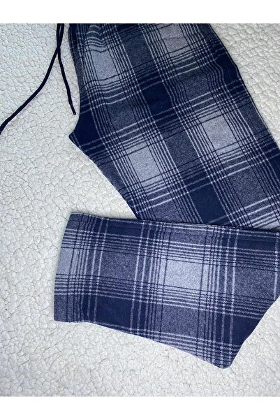 DÜVEN Jacquard Fabric Winter Women's Men's Unisex Anthracite Tracksuit & Pajama Bottoms