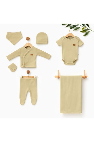 mini mia 0-3 Months Baby Newborn 7-Piece Set Hospital Release 100% Cotton Baby Birth Gift