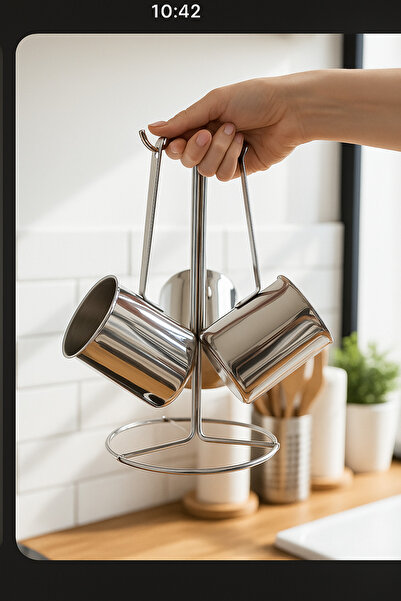 FODİS Bambum Rose - 3`lü Çelik Cezve