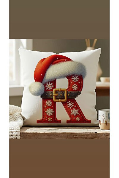KIRLENTİM New Year Red Beret Belted Letter-R-Pillowcase