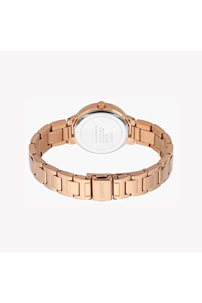 Esprit Women's Rose Gold Stainless Steel Watch, Silver Dial | ES1L228M2055