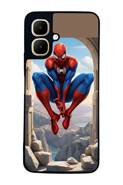 Aksel Kılıf متوافق مع Infinix Smart 10 مطبوع ، أسود غير لامع، سيليكون ناعم، و...