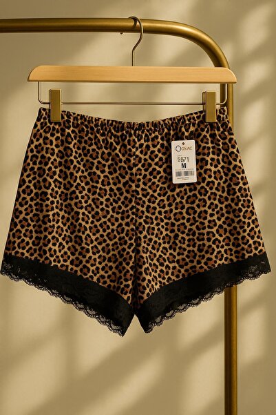Dondeza LEOPAR ŞORT DANTEL DETAYLI