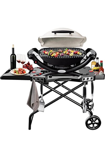 OEM Cărucior portabil pentru grătar GFTIME, pliabil, negru, 108x66x34cm