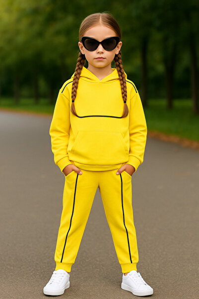 minikiss Hooded Girls' Tracksuit Set