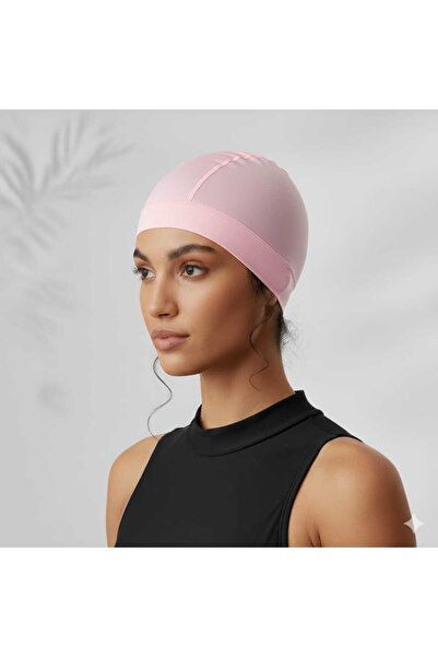 MaviMood Bez Bone Colored Stretch Fabric Swimming Cap Quick Drying Water Repe...