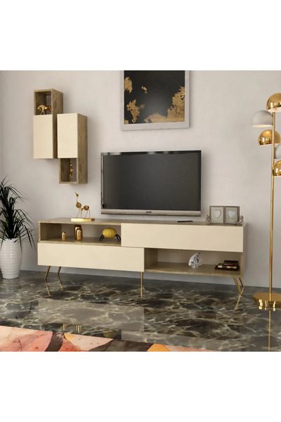 Stylish Home Wooden TV stand in classic beige - TV02