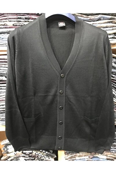 Kahraman Men's Smoked Knitwear Knitted Dad Cardigan