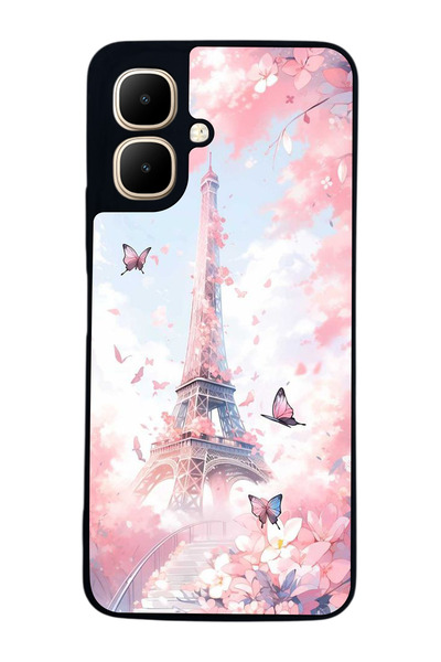 Aksel Kılıf متوافق مع Infinix Smart 10 مطبوع ، أسود غير لامع، سيليكون ناعم، و...