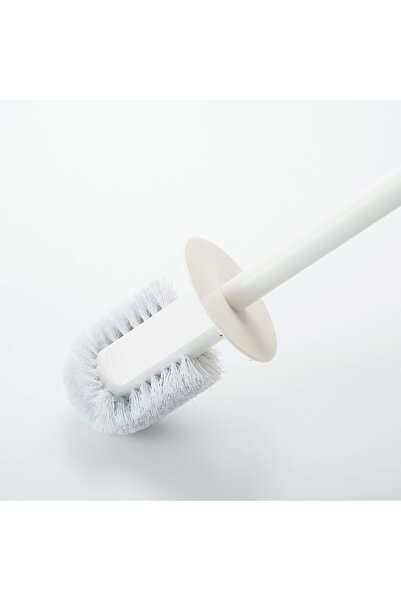 Muji Toilet Brush with Case, W 10 x D 10 x H 38 cm, White