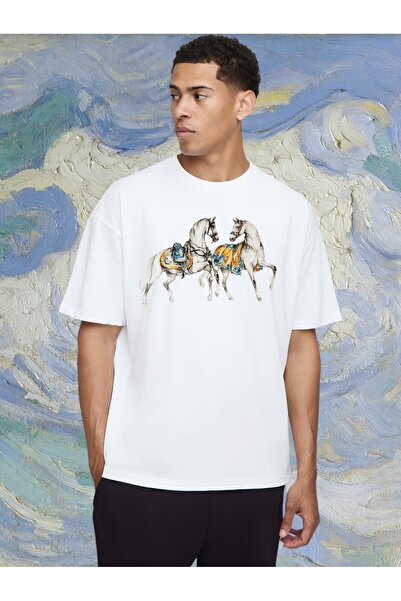 Jose Clothing Premium Oversize Cut Short Sleeve Printed T-Shirt