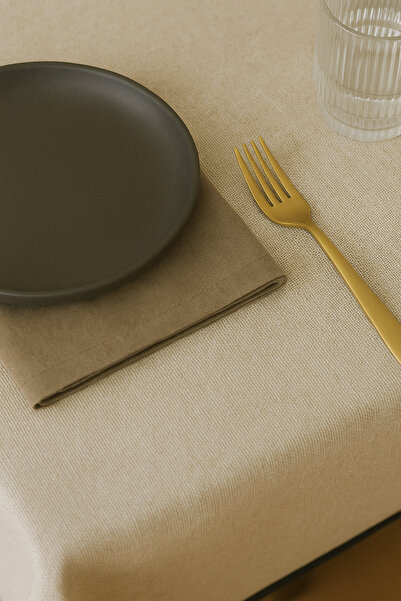 Mirilliahome Piped Raw Linen Tablecloth - 4, 6 Person Sizes and Square Table Option