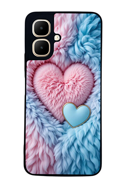 Aksel Kılıf متوافق مع Infinix Smart 10 مطبوع ، أسود غير لامع، سيليكون ناعم، و...