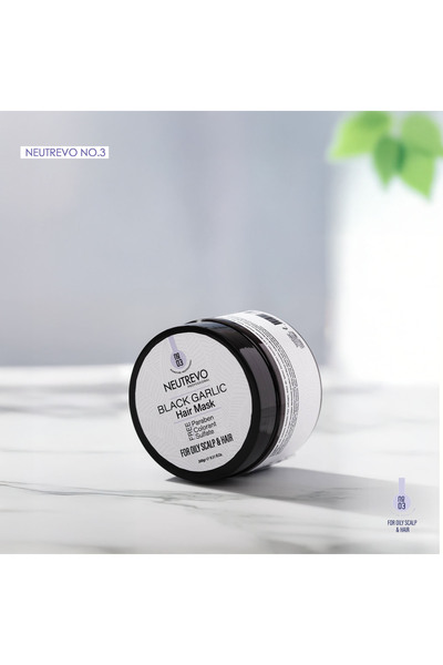 Neutrevo Professional BLACK GARLIC Hair Mask,ماسك الثوم الأسود