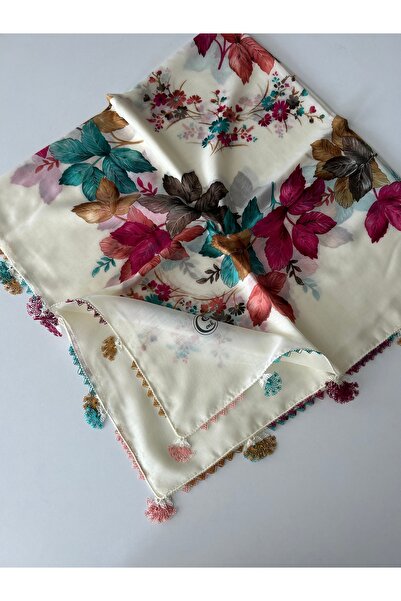 CENK YAZMA Handcrafted Needle Embroidered Writing/Needle Embroidery/Needle Work Yemeni/Handcrafted Cheesecloth/Head Cover