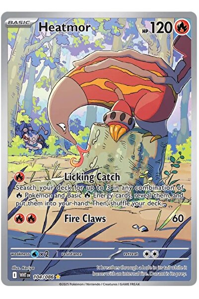 Pokemon TCG هيتمور إيلستريشن رير وايت فلير 104/86