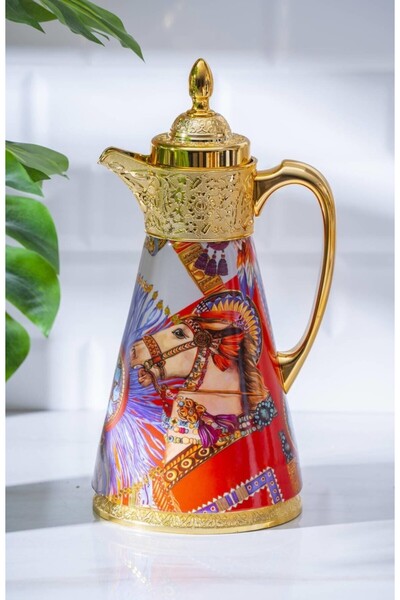 CTC - Çift Katman Vakum İzolasyonlu Porselen Termos(1LT)