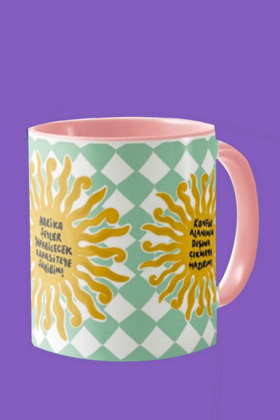 Hello Melody Design Hello Melody Mug Series'Manifest-Turkish' Mug - Original Design Digital Printing 9.5X8 cm