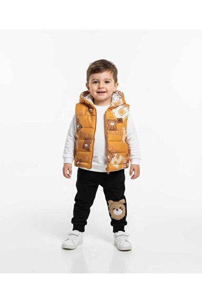 gigigiyim Teddy Bear Printed 3-Piece Boy's Set