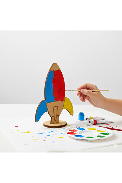 KİDOSE صاروخ خشبي قابل للرسم - مجموعة تصميم الصاروخ - تصميم صاروخ خشبي غير مجمع